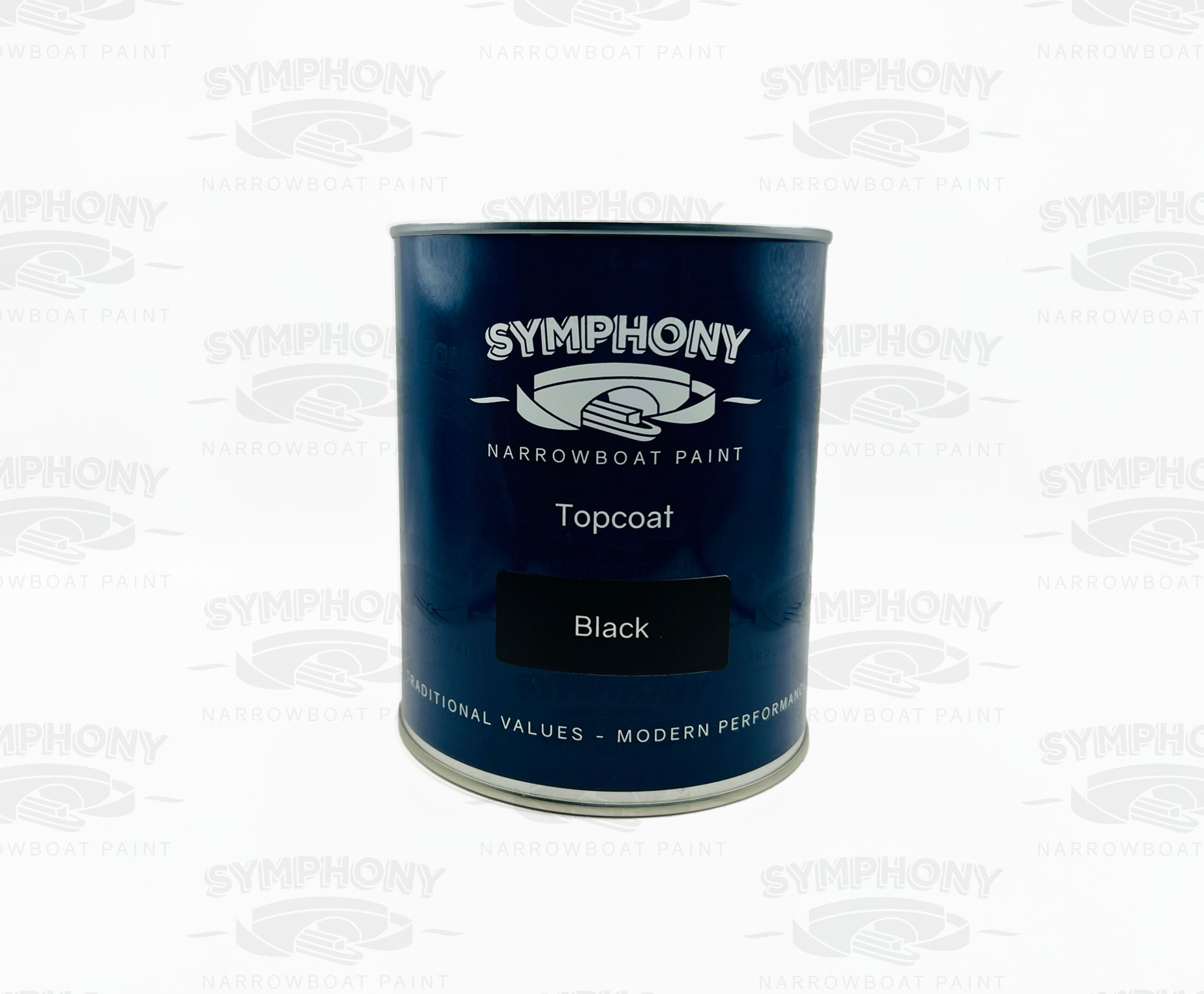 GLOSS BLACK Symphony Narrowboat Paint