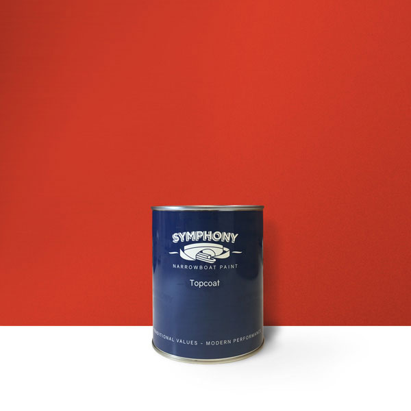 Topcoat Gloss Best Red Symphony Narrowboat Paint
